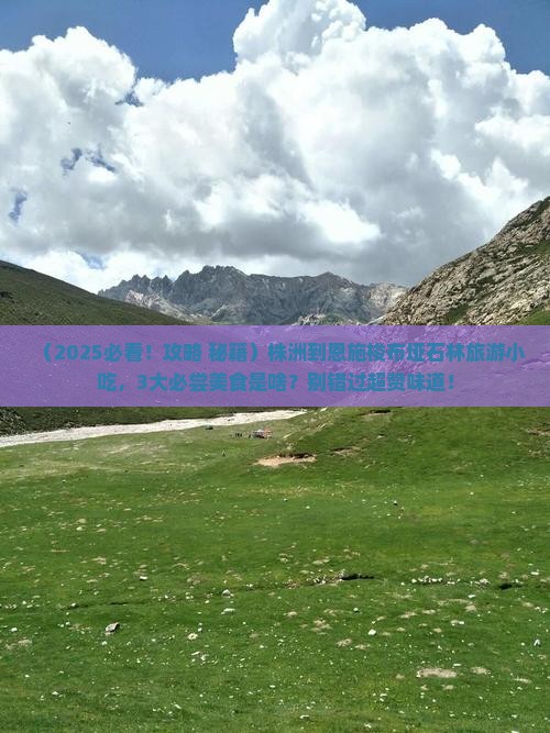 株洲到恩施梭布垭石林旅游小吃