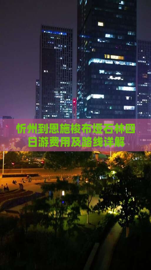 忻州到恩施梭布垭石林四日游费用及路线详解