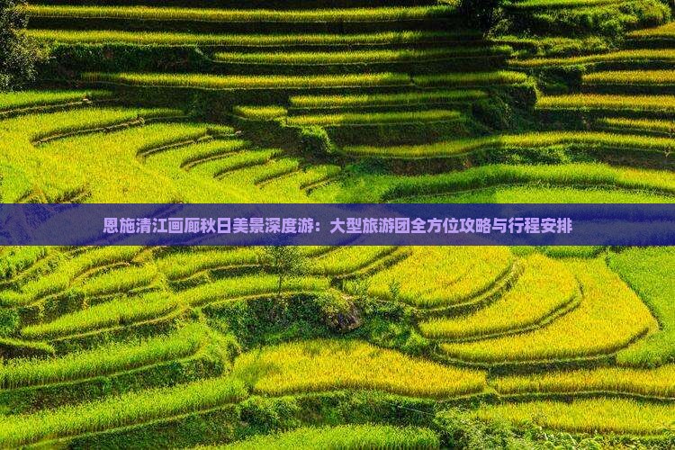 恩施清江画廊秋日美景深度游：大型旅游团全方位攻略与行程安排