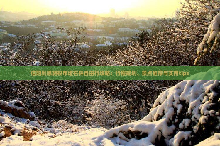 信阳到恩施梭布垭石林自由行攻略：行程规划、景点推荐与实用tips