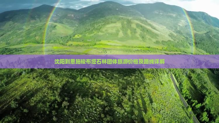 沈阳到恩施梭布垭石林团体旅游价格及路线详解