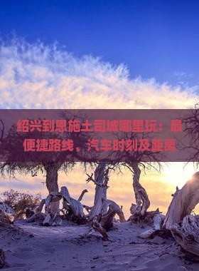 绍兴到恩施土司城哪里玩：最便捷路线、汽车时刻及距离解析