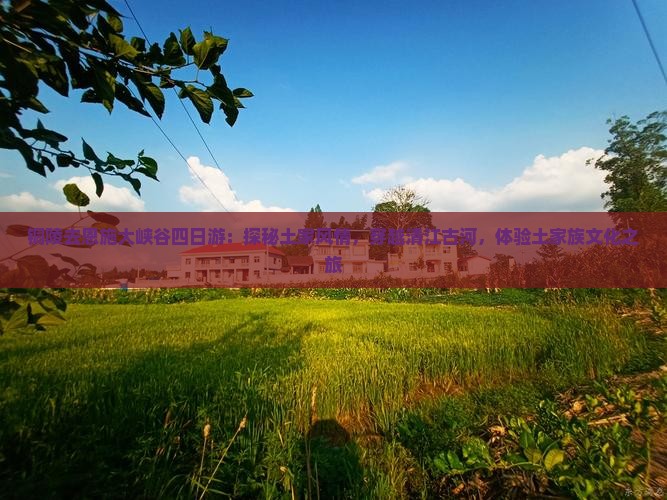 铜陵去恩施大峡谷四日游:探秘土家风情,穿越清江古河,体验土家族文化之旅 铜陵去恩施大峡谷四日游:探秘土家风情,穿越清江古河,体验土家族文化之旅