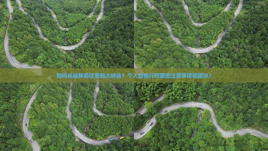 如何从桂林前往恩施大峡谷？个人自由行有哪些注意事项和建议？