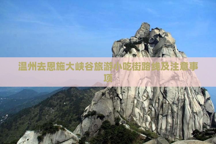 温州去恩施大峡谷旅游小吃街路线及注意事项