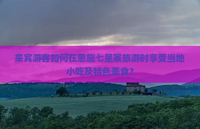 来宾游客如何在恩施七星寨旅游时享受当地小吃及特色美食？