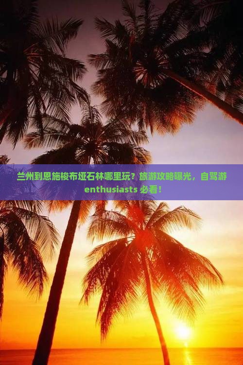 兰州到恩施梭布垭石林哪里玩？旅游攻略曝光，自驾游 enthusiasts 必看！