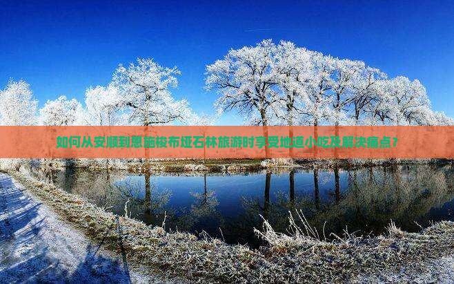 如何从安顺到恩施梭布垭石林旅游时享受地道小吃及解决痛点？