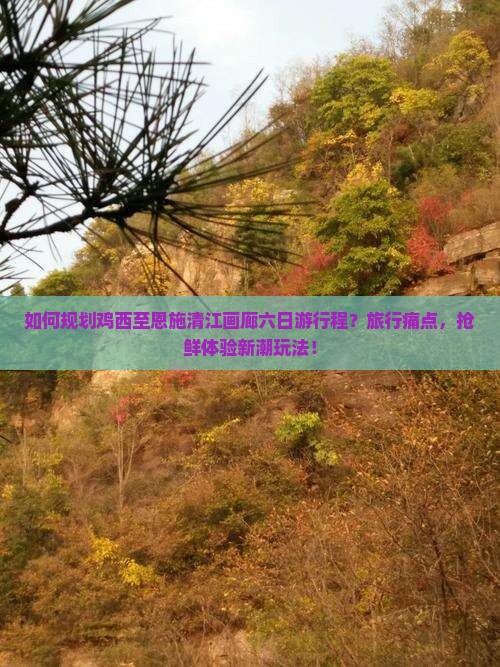 如何规划鸡西至恩施清江画廊六日游行程？旅行痛点，抢鲜体验新潮玩法！