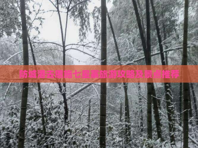 防城港去恩施七星寨哪里玩