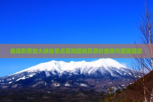 娄底到恩施大峡谷景点高铁路线及票价查询与距离信息