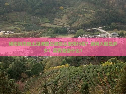 朝阳到恩施土司城四日游怎么安排行程？费用大概是多少？需要准备什么？