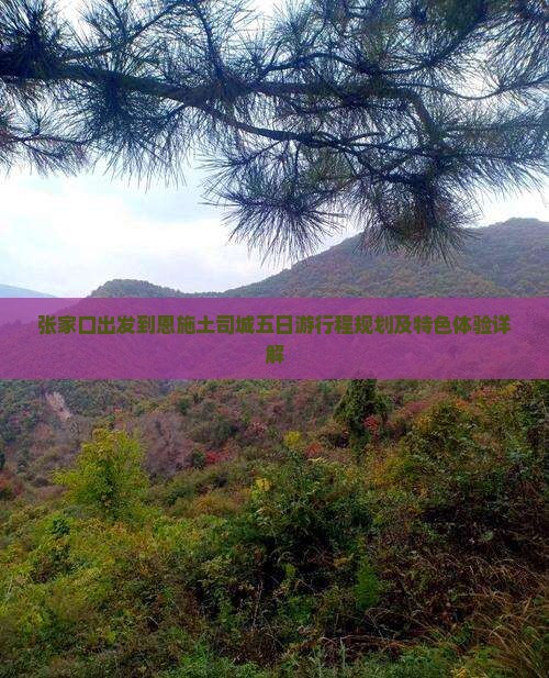 张家口出发到恩施土司城五日游行程规划及特色体验详解