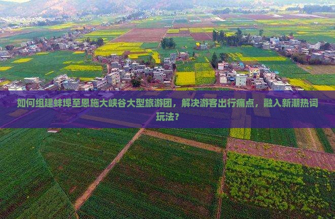 如何组建蚌埠至恩施大峡谷大型旅游团，解决游客出行痛点，融入新潮热词玩法？