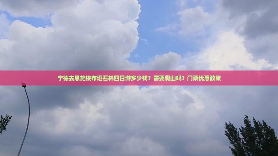 宁德去恩施梭布垭石林四日游多少钱？需要爬山吗？门票优惠政策