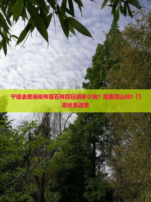 宁德去恩施梭布垭石林四日游多少钱？需要爬山吗？门票优惠政策