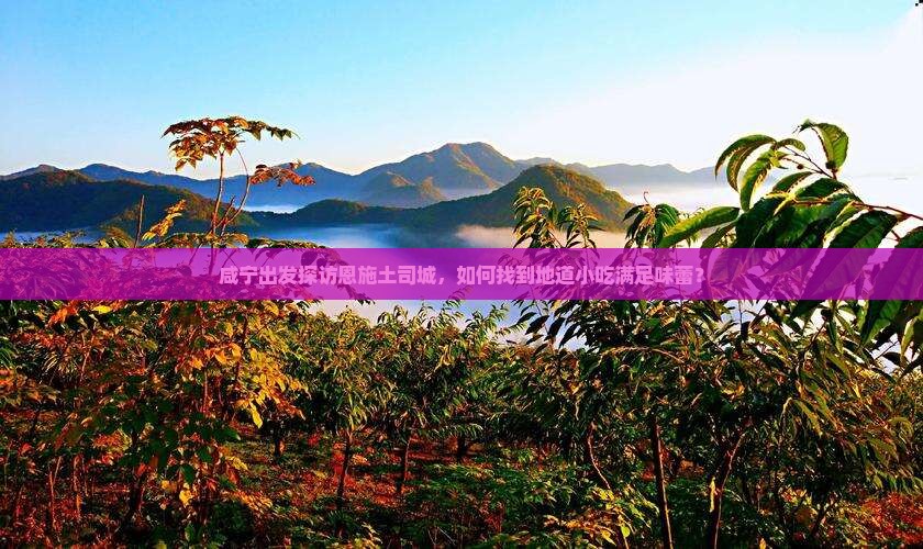 咸宁出发探访恩施土司城，如何找到地道小吃满足味蕾？