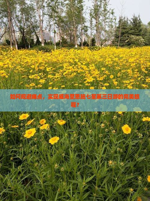 如何规避痛点，实现威海至恩施七星寨三日游的完美旅程？