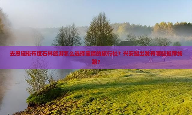 去恩施梭布垭石林旅游怎么选择靠谱的旅行社？兴安盟出发有哪些推荐线路？