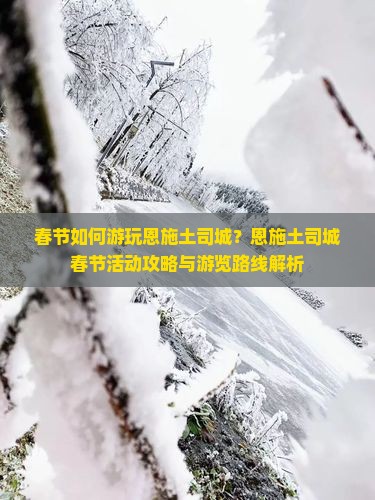 春节如何游玩恩施土司城？恩施土司城春节活动攻略与游览路线解析