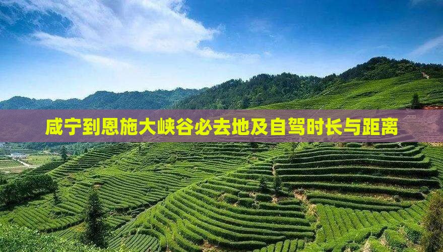咸宁到恩施大峡谷必去地及自驾时长与距离