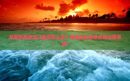 阜阳到恩施清江画廊怎么玩？有哪些必看景点和注意事项？