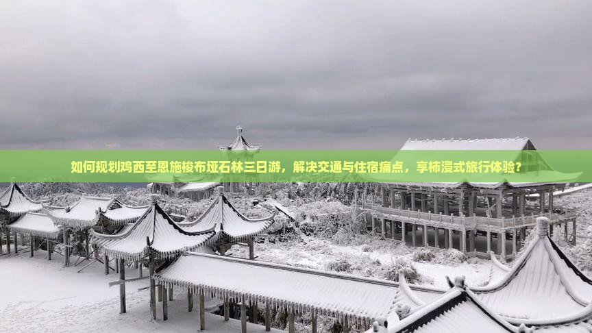 如何规划鸡西至恩施梭布垭石林三日游，解决交通与住宿痛点，享柿浸式旅行体验？