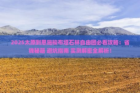 太原到恩施梭布垭石林自由团