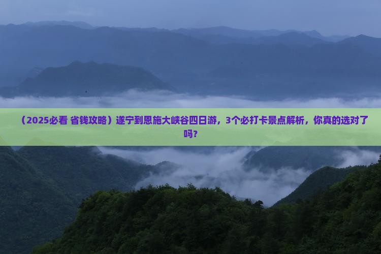 遂宁到恩施大峡谷四日游