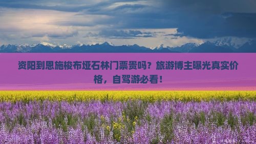 资阳到恩施梭布垭石林门票贵吗？旅游博主曝光真实价格，自驾游必看！
