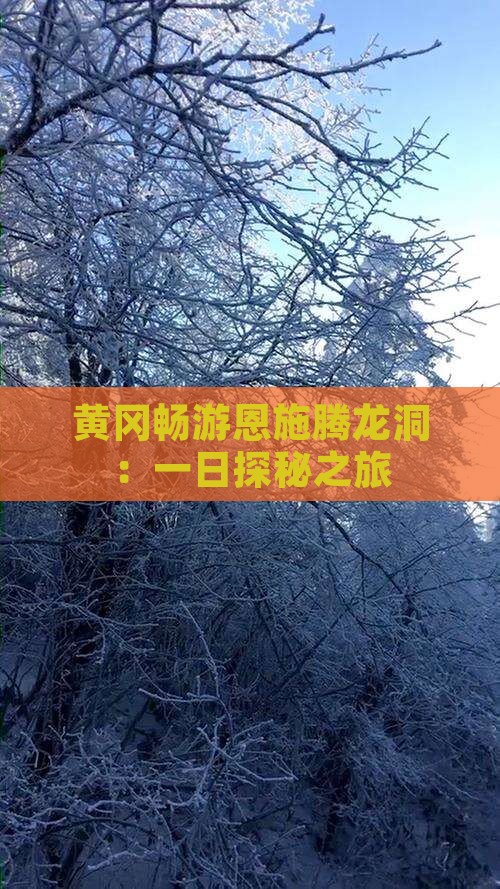 黄冈畅游恩施腾龙洞：一日探秘之旅