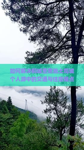 如何解决桐城至恩施土司城个人游中的交通与住宿痛点，实现深度游？