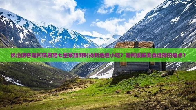 长治游客如何在恩施七星寨旅游时找到地道小吃？如何缓解美食选择的痛点？