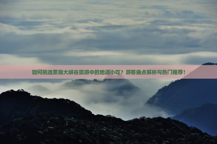 如何挑选恩施大峡谷旅游中的地道小吃？游客痛点解析与热门推荐！
