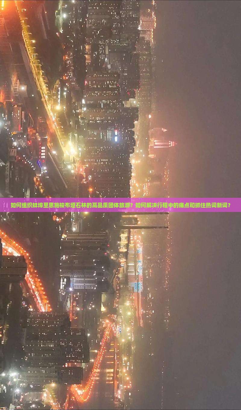 如何组织蚌埠至恩施梭布垭石林的高品质团体旅游？如何解决行程中的痛点和抓住热词新词？