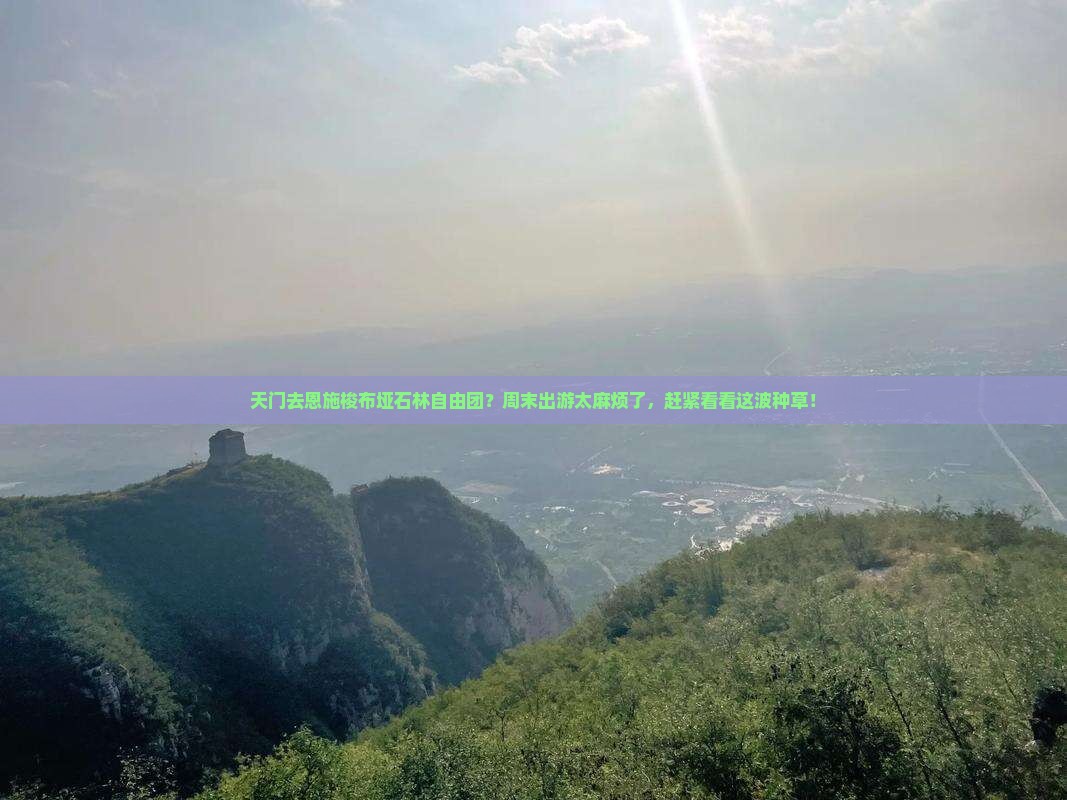 天门去恩施梭布垭石林自由团？周末出游太麻烦了，赶紧看看这波种草！