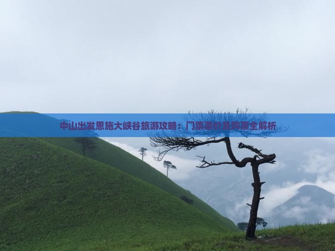 中山出发恩施大峡谷旅游攻略：门票票价及购票全解析