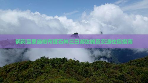 鹤岗至恩施梭布垭石林三日游攻略及交通住宿指南