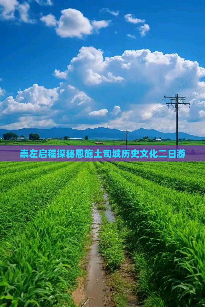 崇左启程探秘恩施土司城历史文化二日游