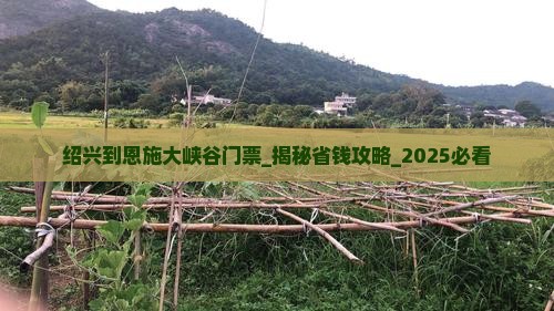 绍兴到恩施大峡谷门票