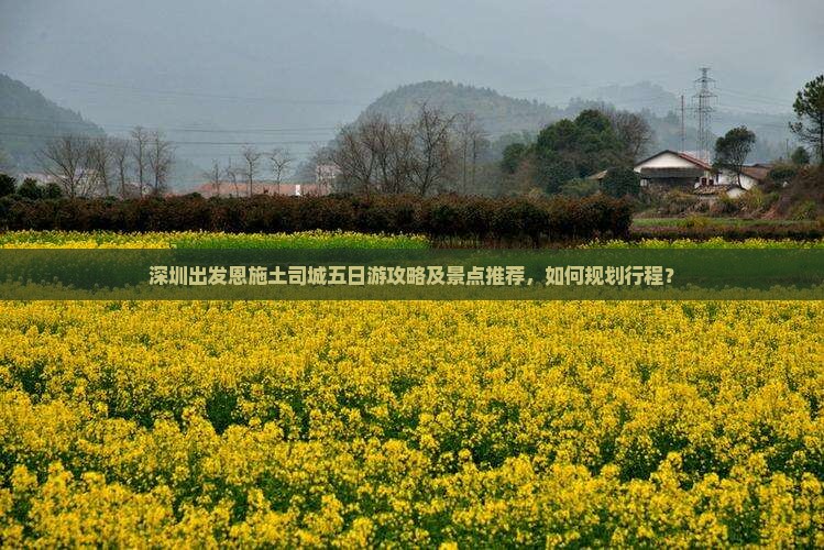 深圳出发恩施土司城五日游攻略及景点推荐，如何规划行程？