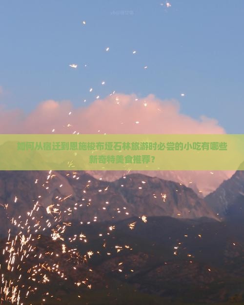 如何从宿迁到恩施梭布垭石林旅游时必尝的小吃有哪些新奇特美食推荐？