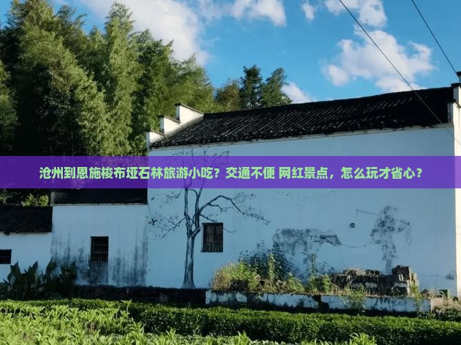 沧州到恩施梭布垭石林旅游小吃？交通不便+网红景点，怎么玩才省心？