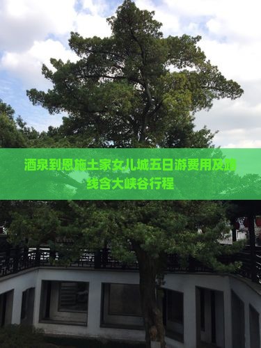 酒泉到恩施土家女儿城五日游费用及路线含大峡谷行程