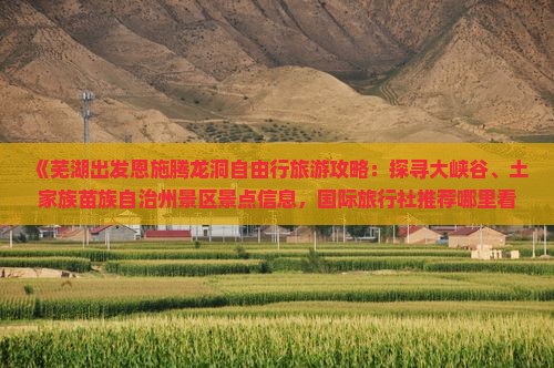 《芜湖出发恩施腾龙洞自由行旅游攻略：探寻大峡谷、土家族苗族自治州景区景点信息，国际旅行社推荐哪里看看》