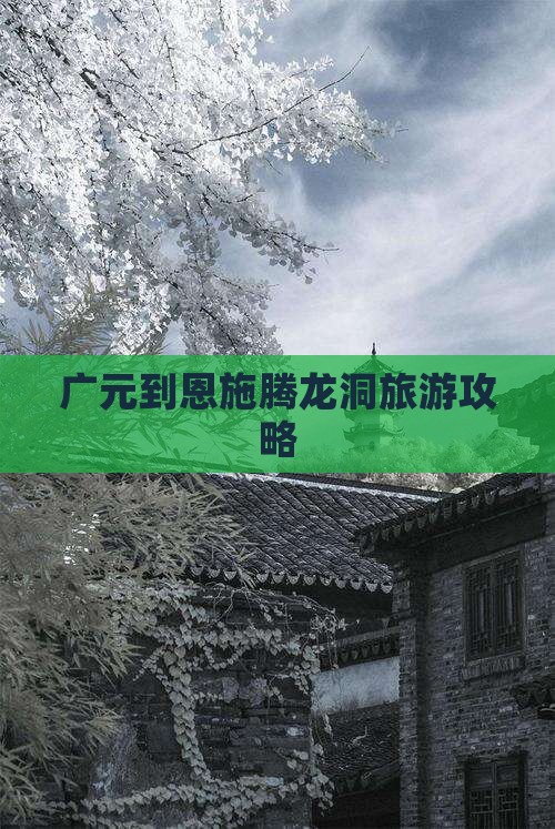 广元到恩施腾龙洞旅游攻略