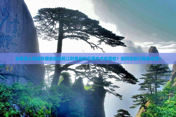 去恩施土司城有哪些路峡阳江到恩施的交通方式有哪些？如何安排行程最合理？