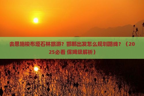 邯郸去恩施梭布垭石林旅行社