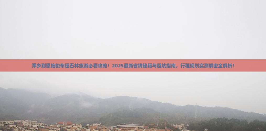 萍乡到恩施梭布垭石林旅游