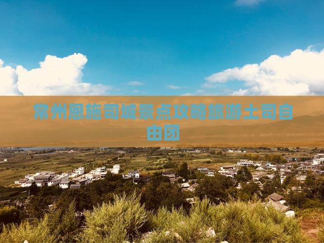 常州去恩施土司城自由团